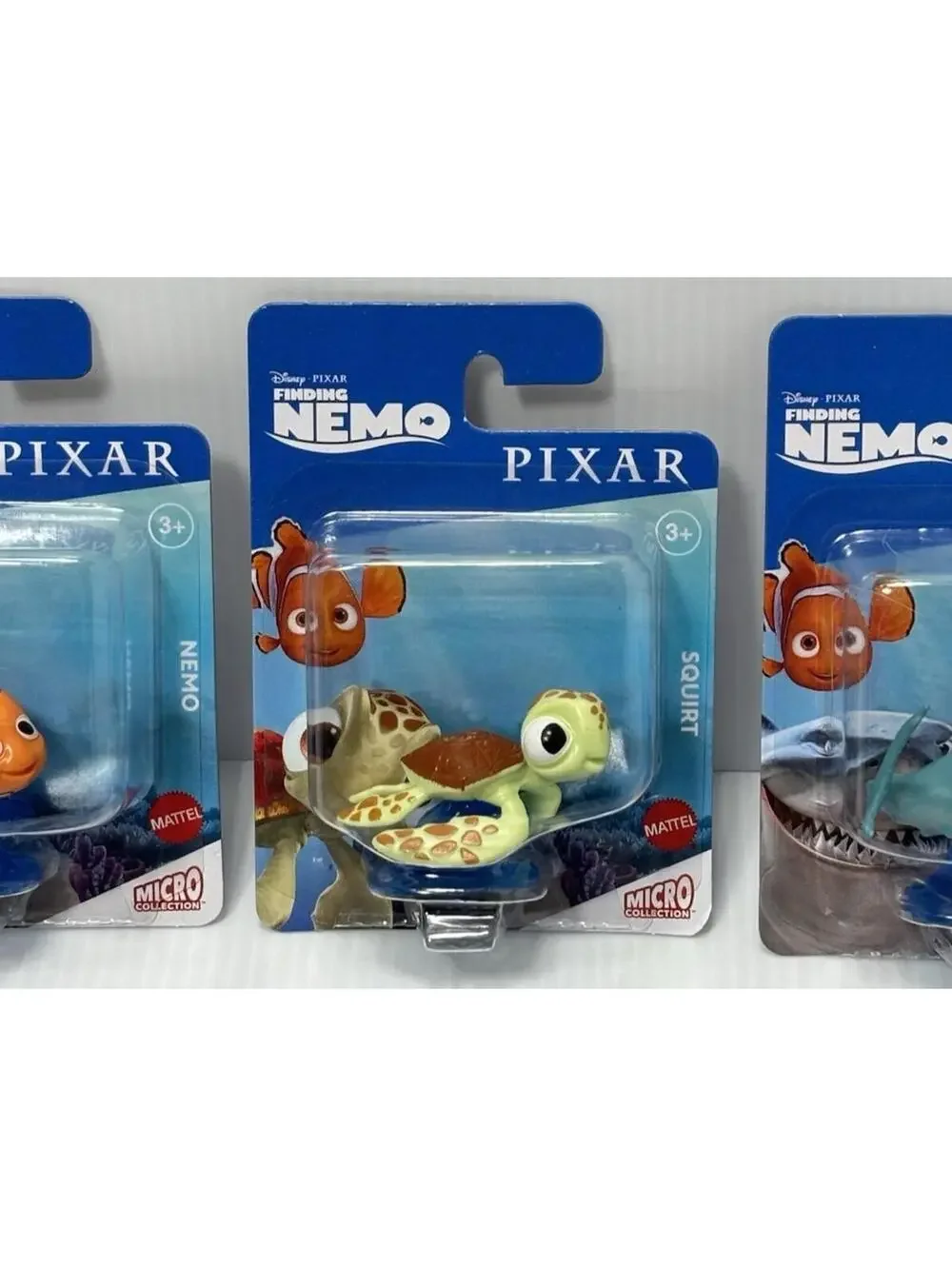 Mattel Micro Collection Finding Nemo Set - Nemo Dory Marlin Bruce Squirt NEW